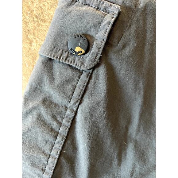 Orvis gray shorts flat front, cargo, men's 32 - Picture 5 of 6
